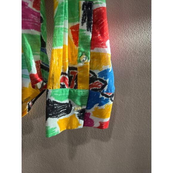 Deloreta Puru Large Multicolor Long Sleeve Button-Up Shirt - Picture 3 of 7